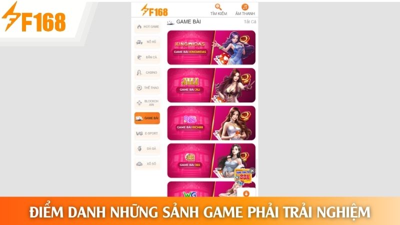 Tổng hợp các sảnh chơi đánh bài siêu chất lượng