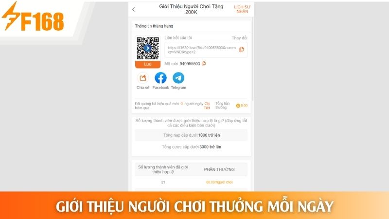 Giới thiệu người chơi mới nhận ngay quà thưởng
