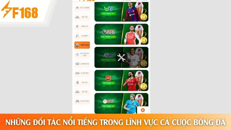 Tổng hợp các đối tác đang cung cấp sản phẩm cho nhà cái
