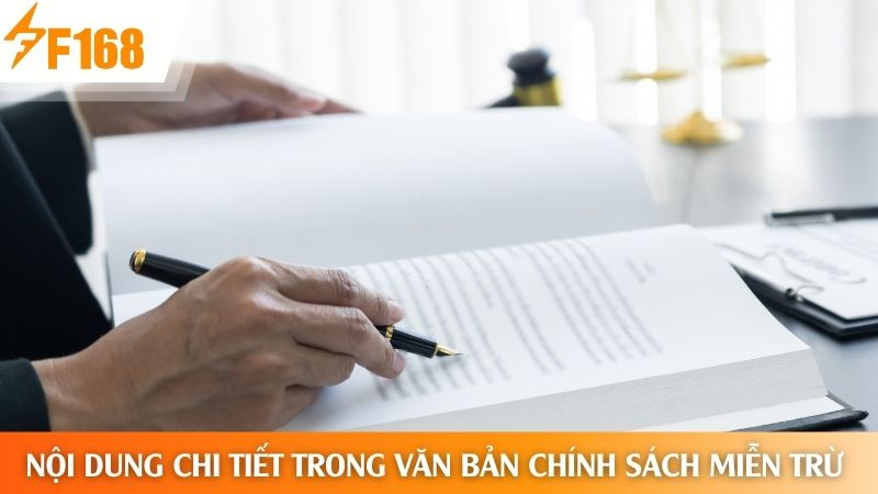 Các danh mục quy định quan trọng trong chính sách miễn trừ