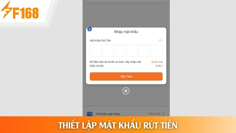 Thiết lập mật khẩu rút thưởng riêng trên hệ thống